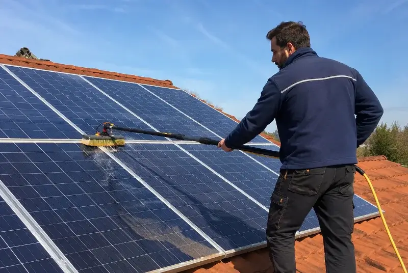 Nettoyage et entretien de panneaux solaires à Souanyas